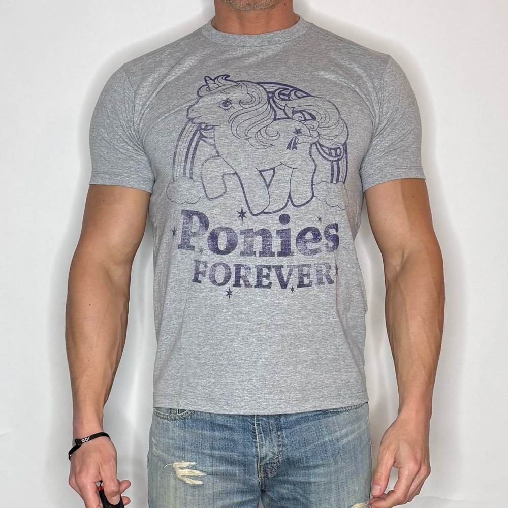 Gray My Little Pony Graphic T-Shirt